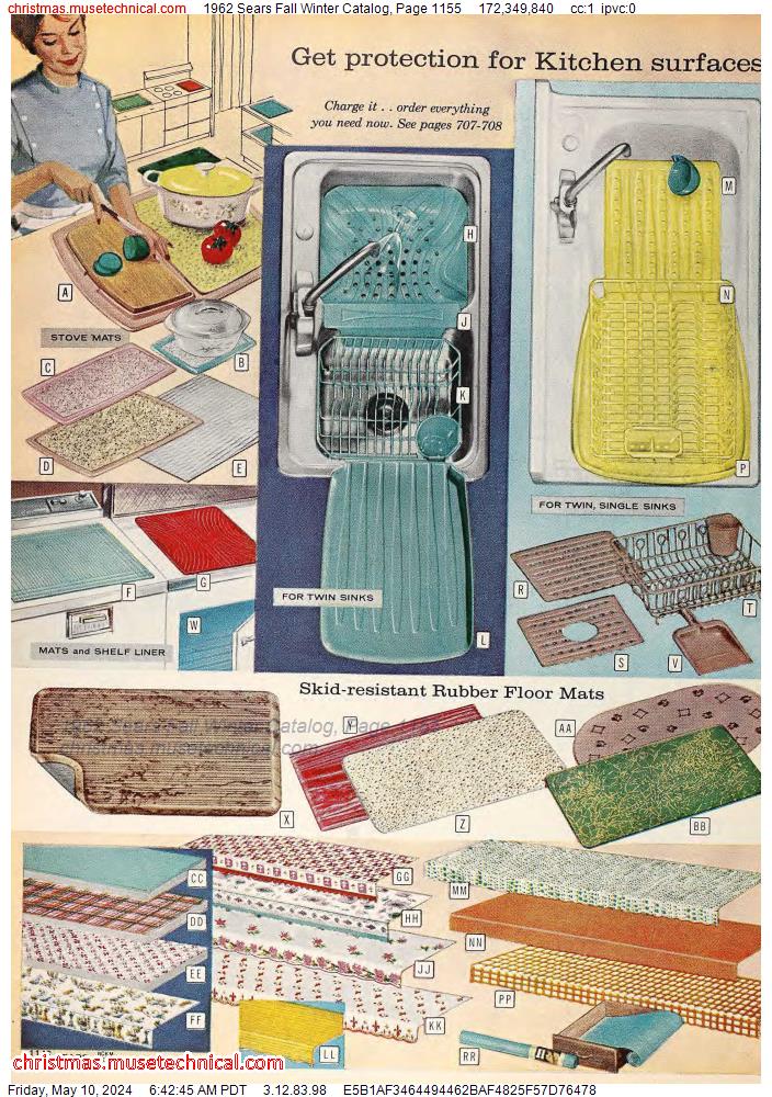 1962 Sears Fall Winter Catalog, Page 1155
