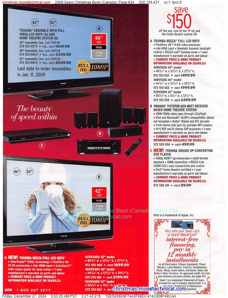 2008 Sears Christmas Book (Canada), Page 634