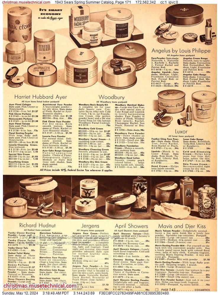 1943 Sears Spring Summer Catalog, Page 171
