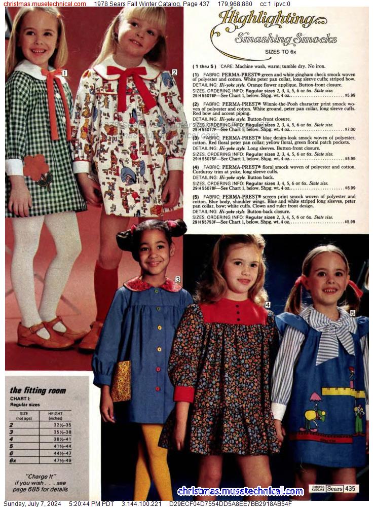 1978 Sears Fall Winter Catalog, Page 437