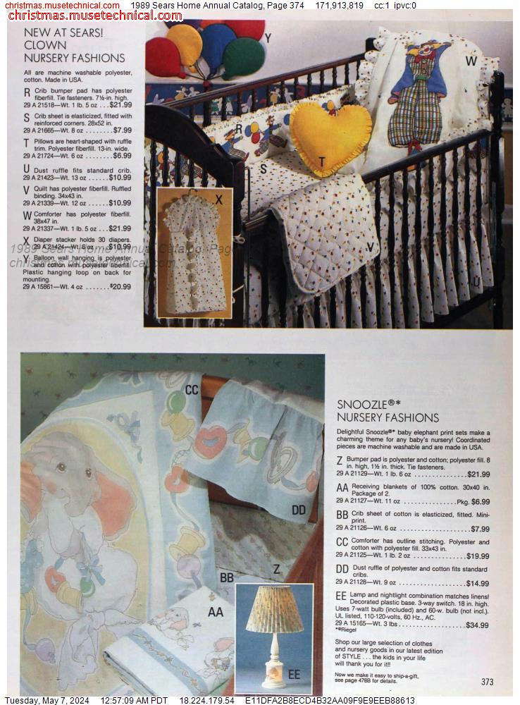 1989 Sears Home Annual Catalog, Page 374