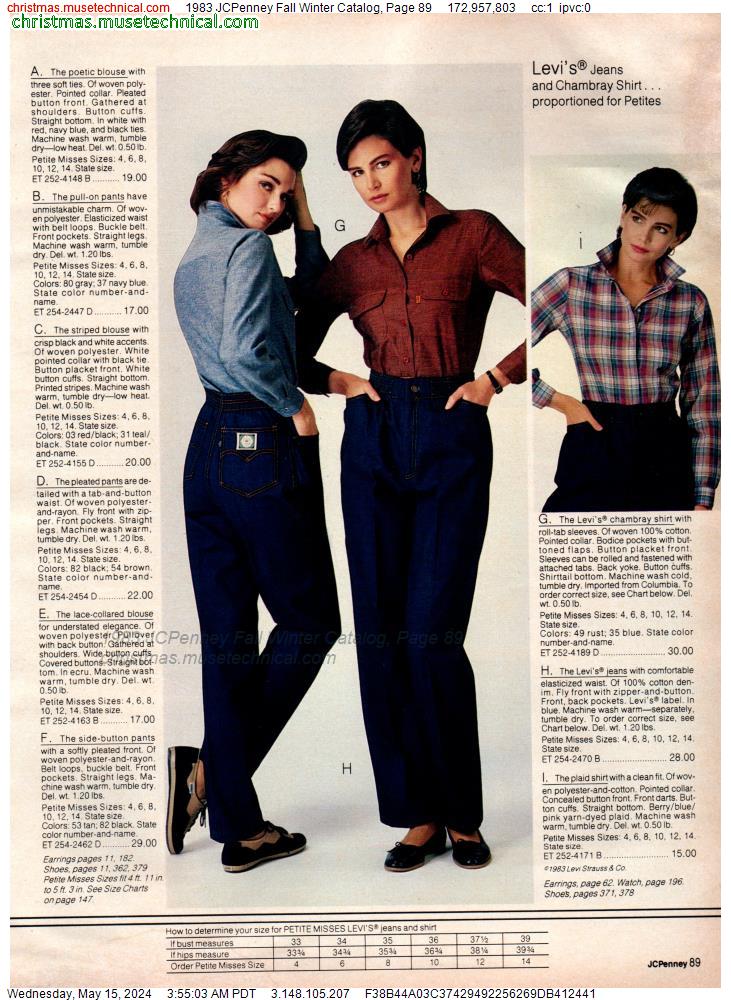 1983 JCPenney Fall Winter Catalog, Page 89