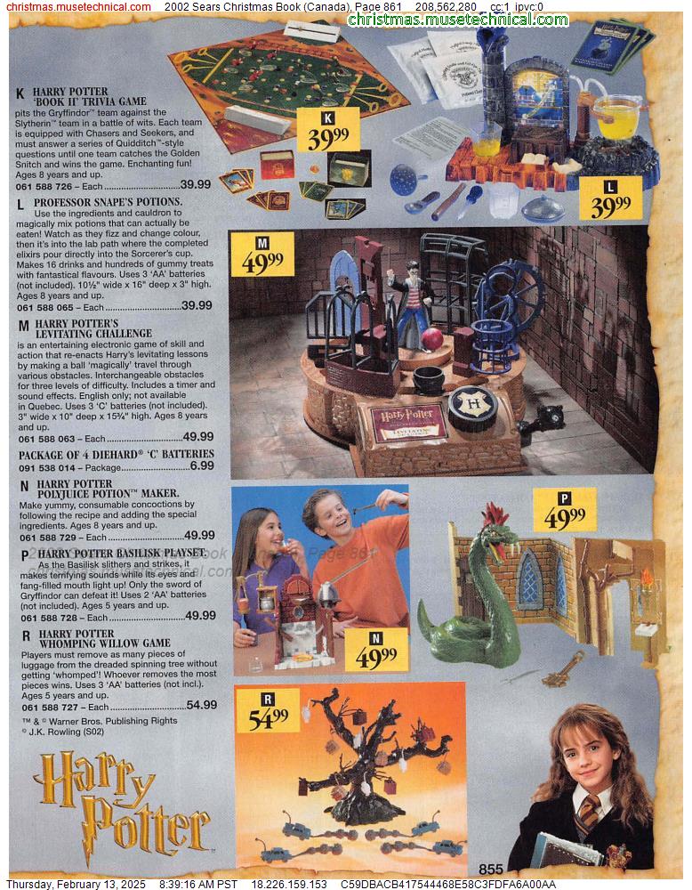 2002 Sears Christmas Book (Canada), Page 861