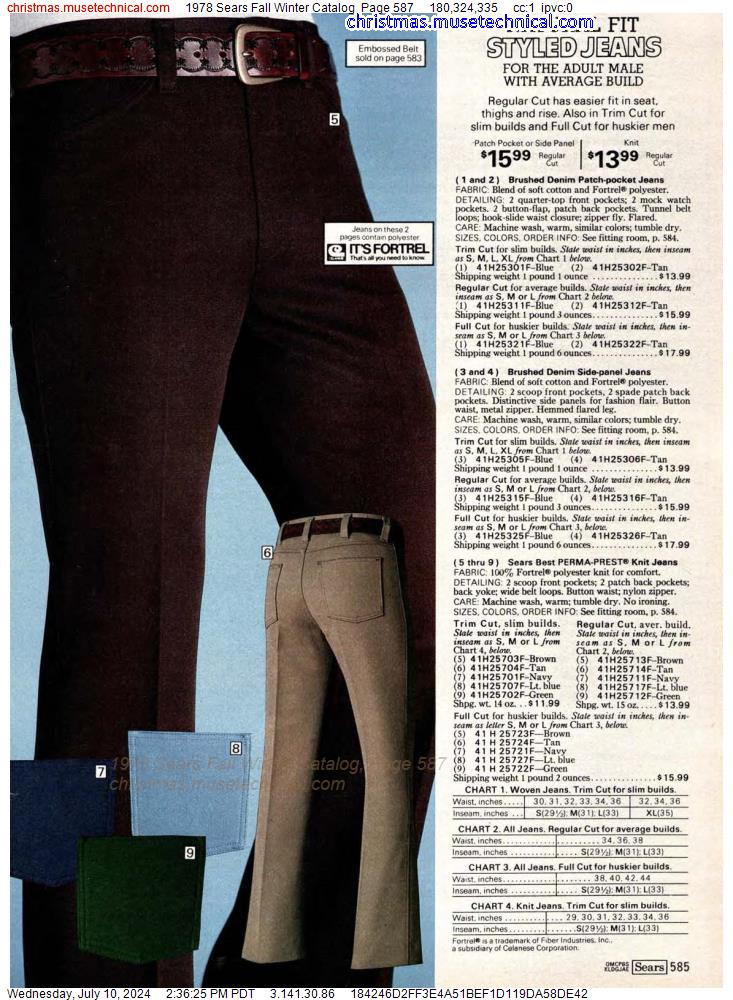 1978 Sears Fall Winter Catalog, Page 587