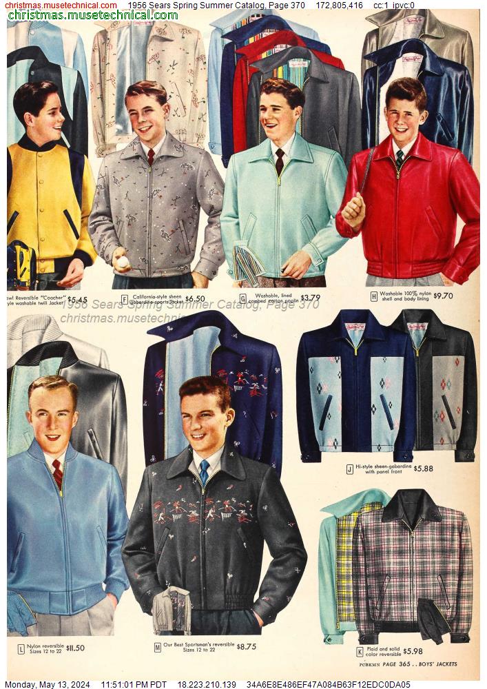 1956 Sears Spring Summer Catalog, Page 370