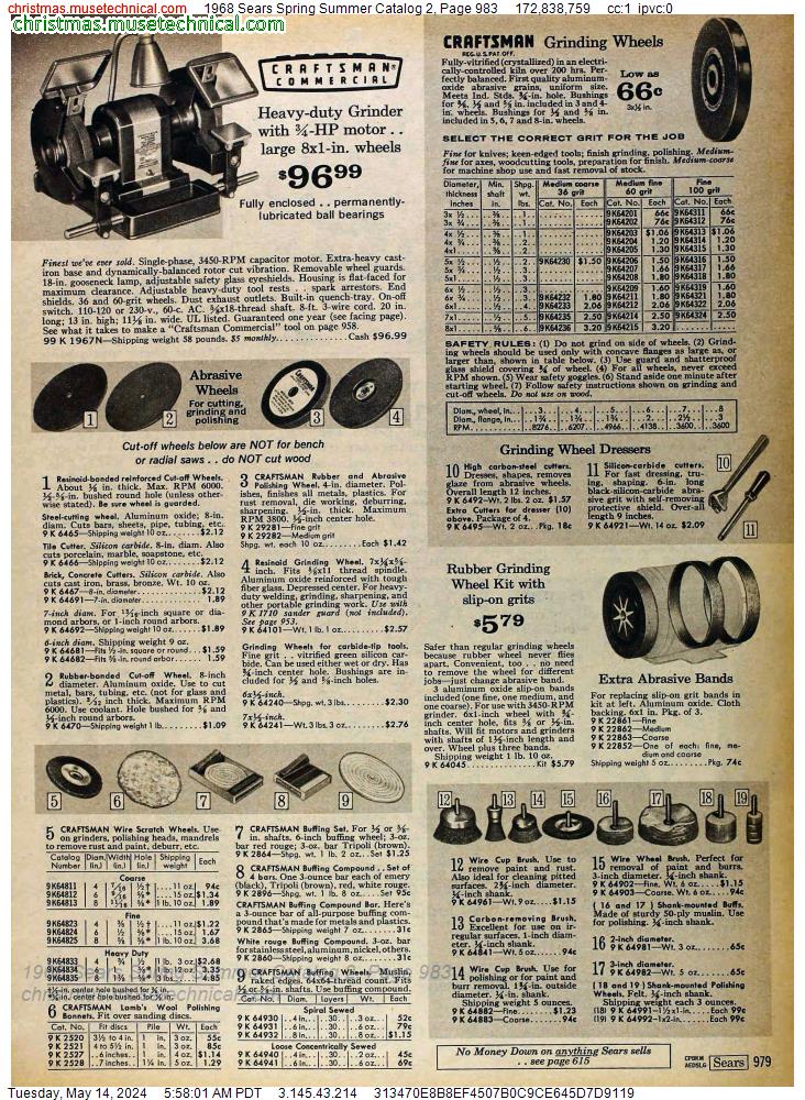 1968 Sears Spring Summer Catalog 2, Page 983