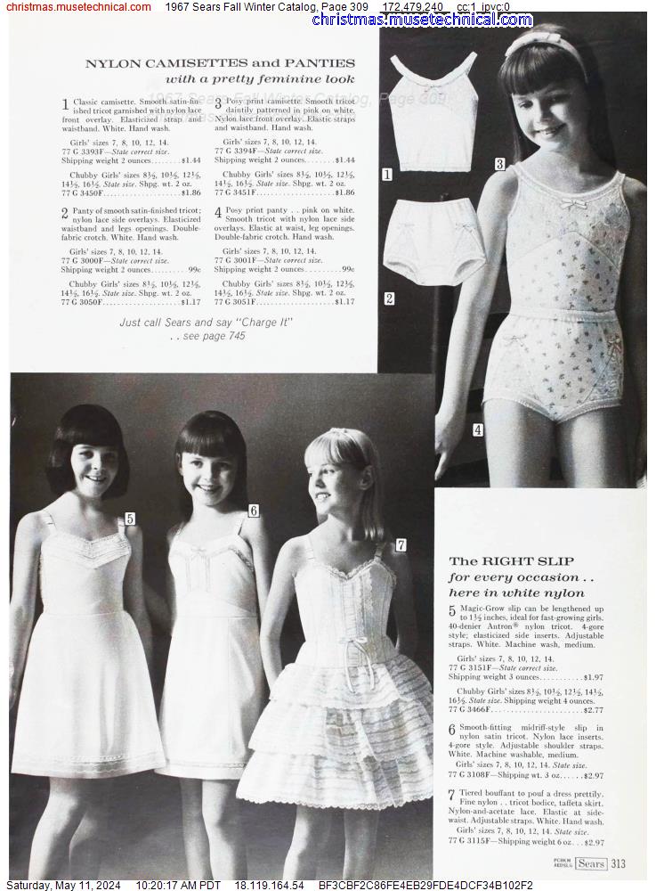 1967 Sears Fall Winter Catalog, Page 309