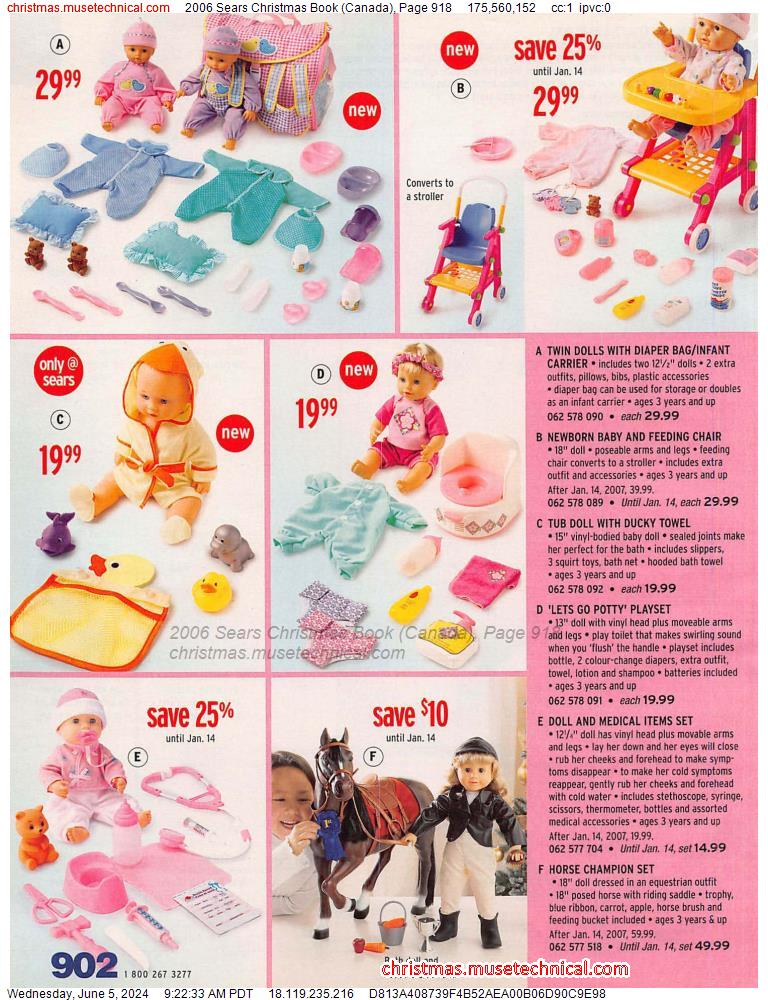 2006 Sears Christmas Book (Canada), Page 918