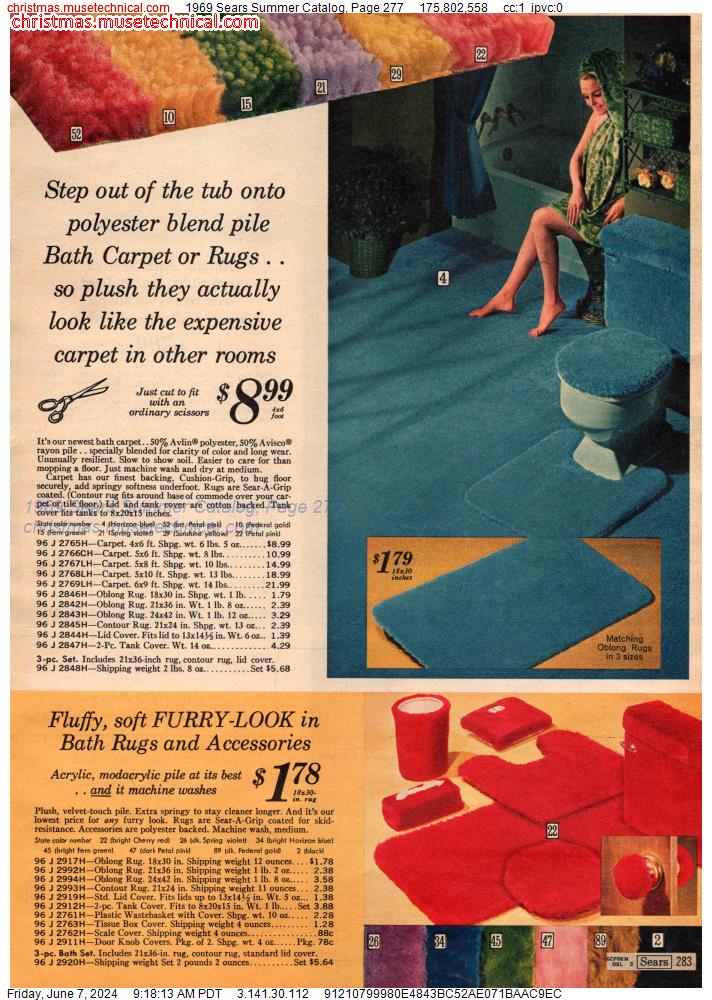 1969 Sears Summer Catalog, Page 277