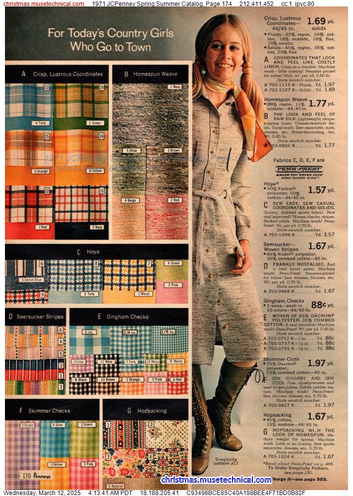 1971 JCPenney Spring Summer Catalog, Page 174