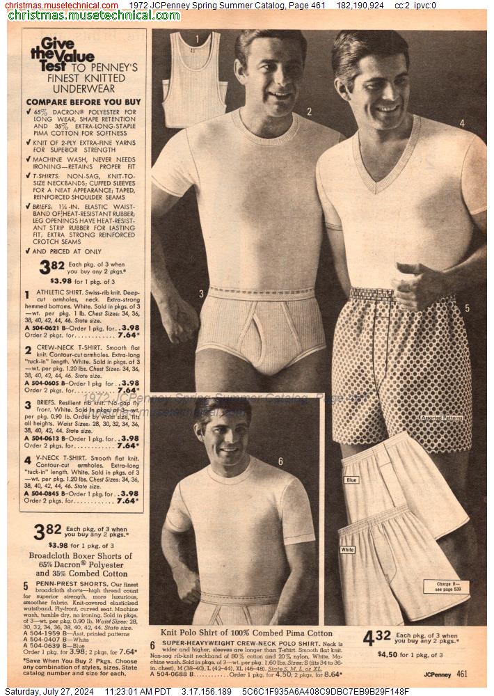 1972 JCPenney Spring Summer Catalog, Page 461
