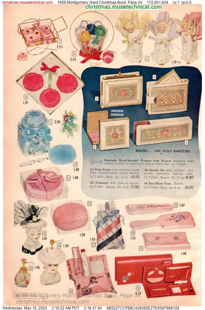 1958 Montgomery Ward Christmas Book, Page 34