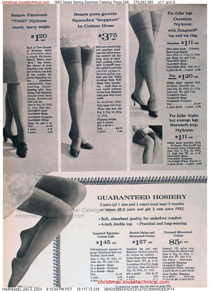 1963 Sears Spring Summer Catalog, Page 286