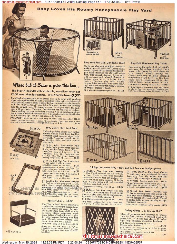 1957 Sears Fall Winter Catalog, Page 467