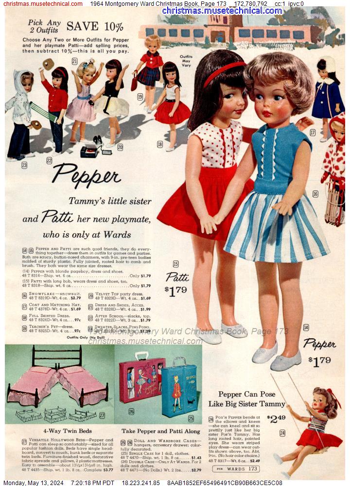 1964 Montgomery Ward Christmas Book, Page 173
