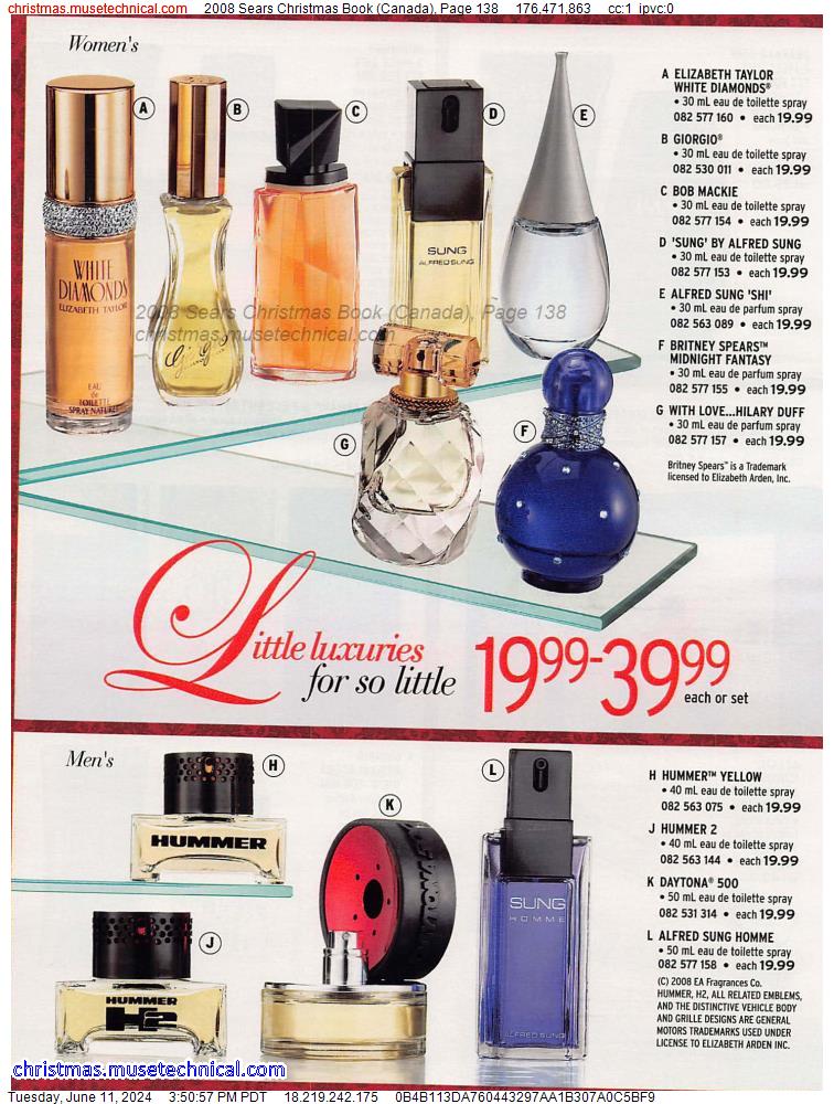 2008 Sears Christmas Book (Canada), Page 138