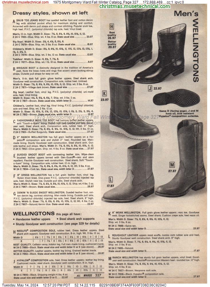 1975 Montgomery Ward Fall Winter Catalog, Page 327