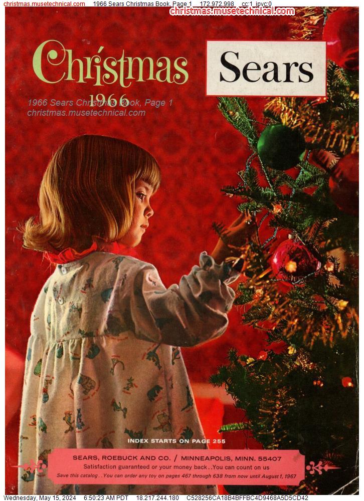 1966 Sears Christmas Book, Page 1