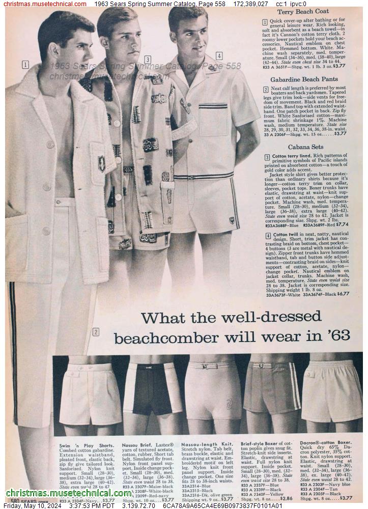 1963 Sears Spring Summer Catalog, Page 558