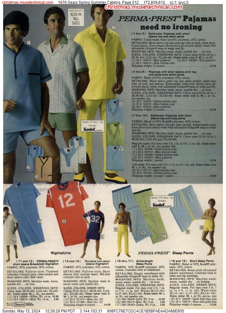 1976 Sears Spring Summer Catalog, Page 512