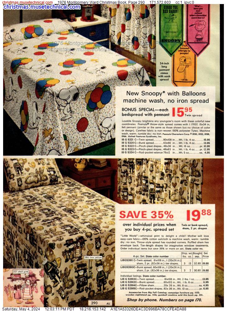 1976 Montgomery Ward Christmas Book, Page 290