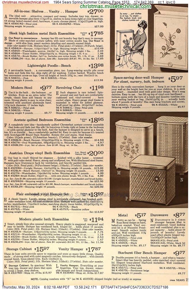 1964 Sears Spring Summer Catalog, Page 1553