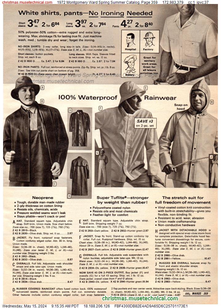1972 Montgomery Ward Spring Summer Catalog, Page 359
