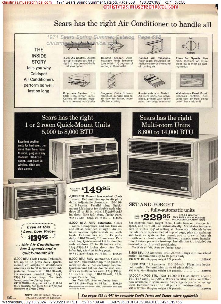1971 Sears Spring Summer Catalog, Page 658