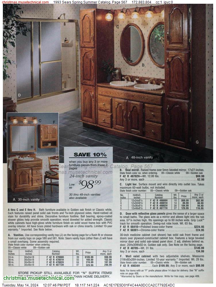 1993 Sears Spring Summer Catalog, Page 567