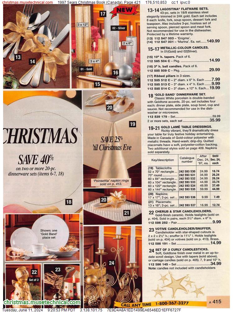 1997 Sears Christmas Book (Canada), Page 421