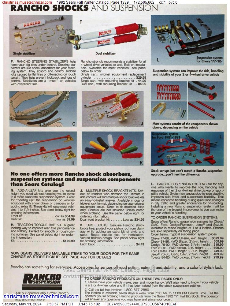 1992 Sears Fall Winter Catalog, Page 1339