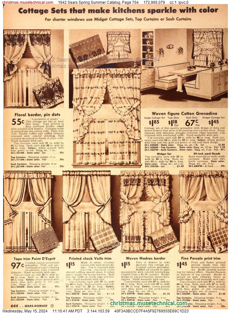 1942 Sears Spring Summer Catalog, Page 754