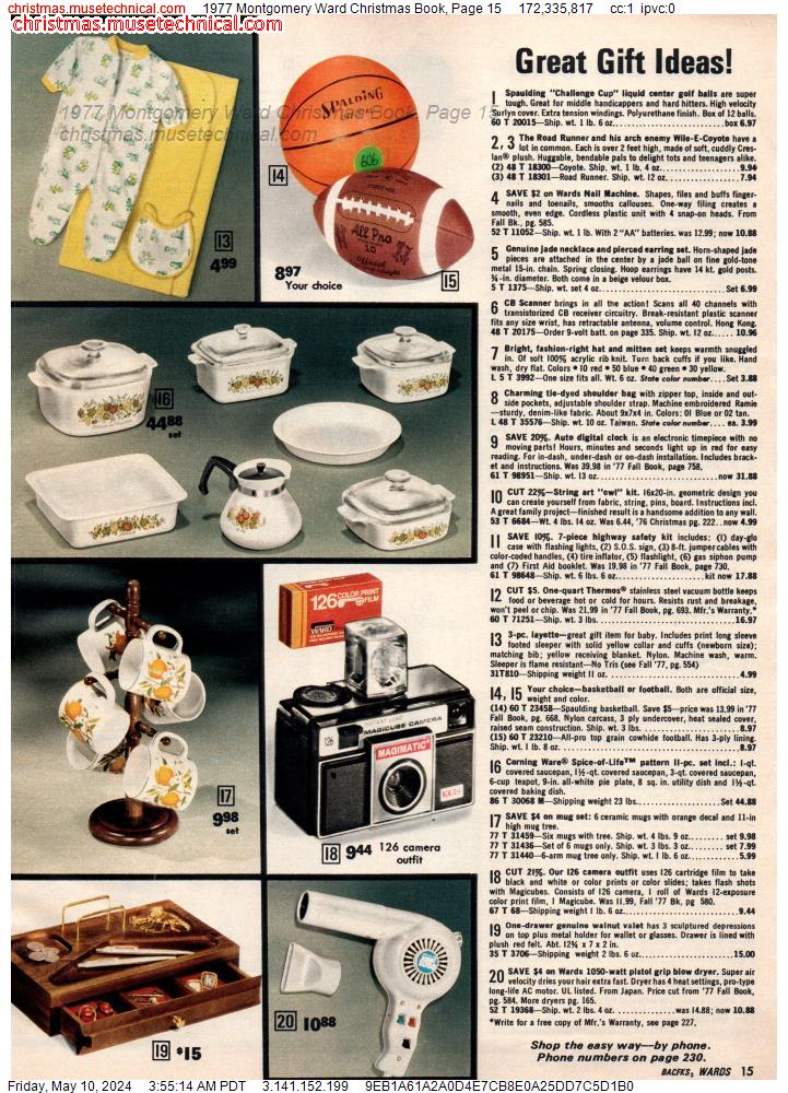 1977 Montgomery Ward Christmas Book, Page 15
