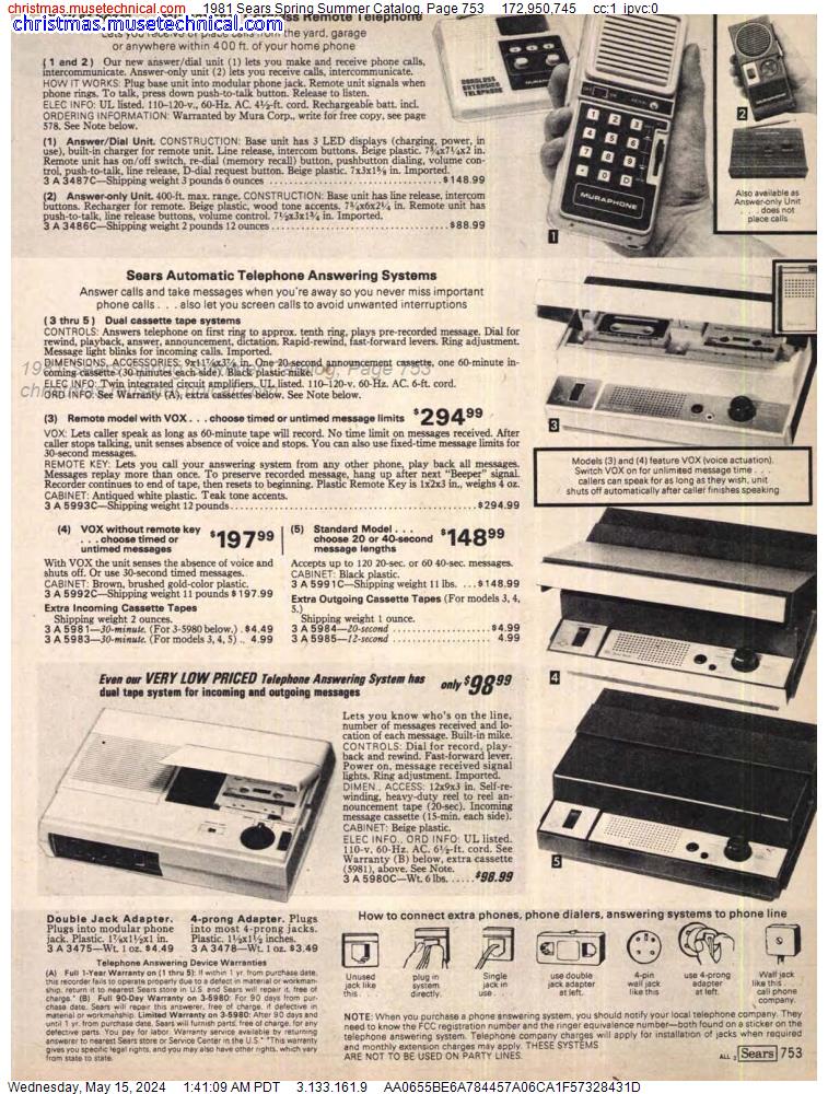 1981 Sears Spring Summer Catalog, Page 753