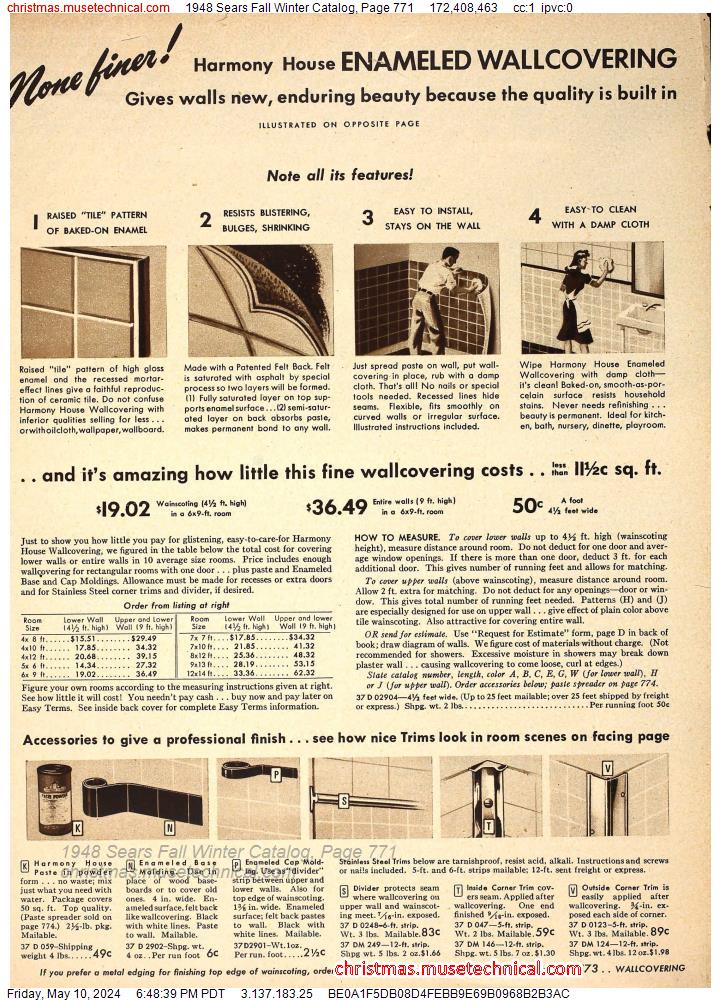 1948 Sears Fall Winter Catalog, Page 771