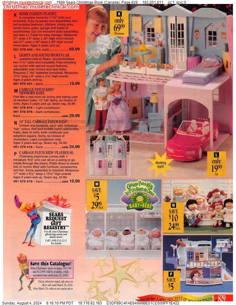 1999 Sears Christmas Book (Canada), Page 839