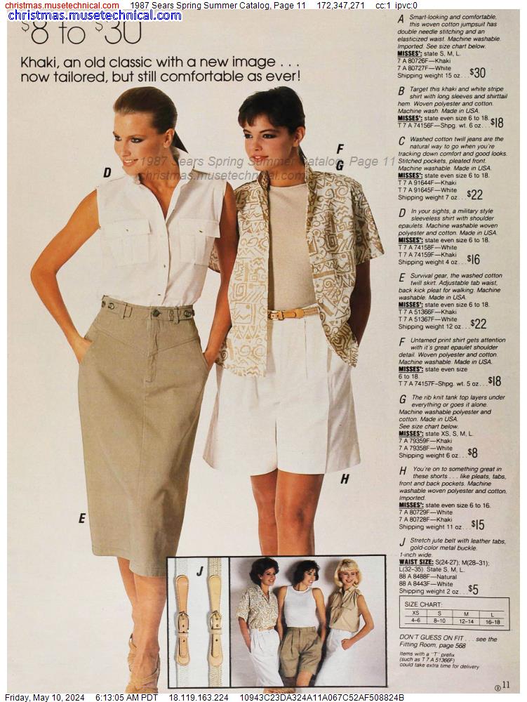 1987 Sears Spring Summer Catalog, Page 11
