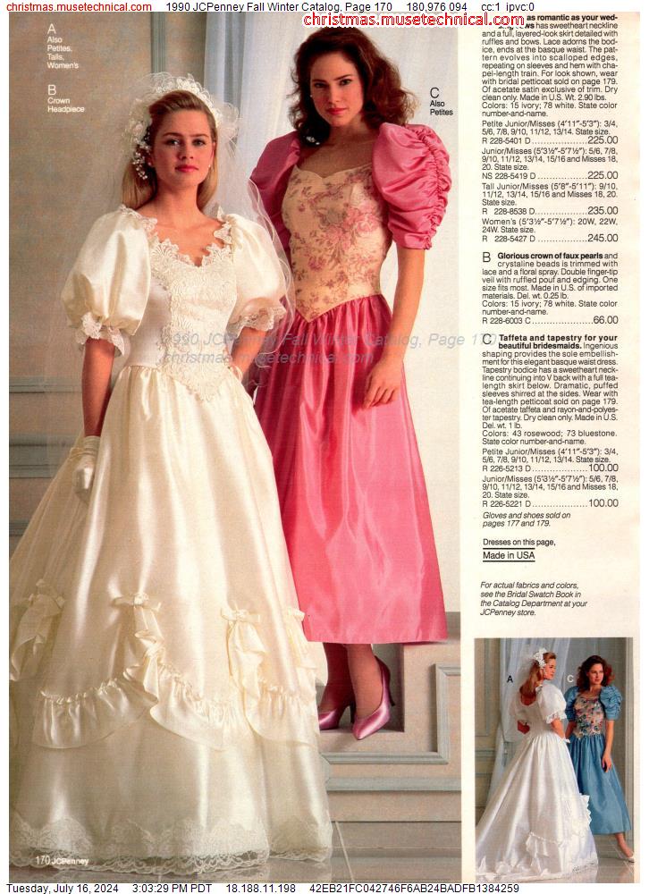 1990 JCPenney Fall Winter Catalog, Page 170