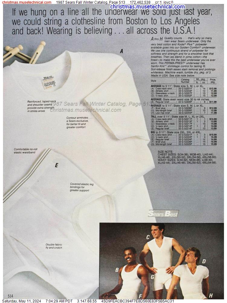 1987 Sears Fall Winter Catalog, Page 513
