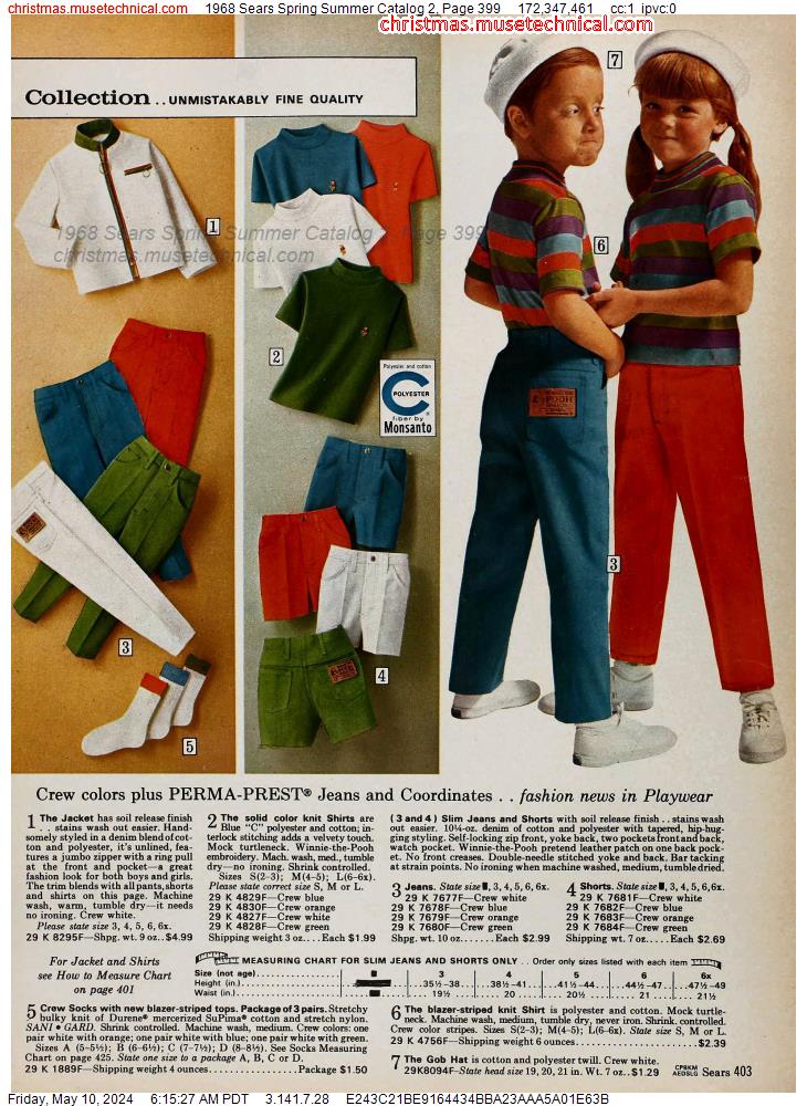 1968 Sears Spring Summer Catalog 2, Page 399