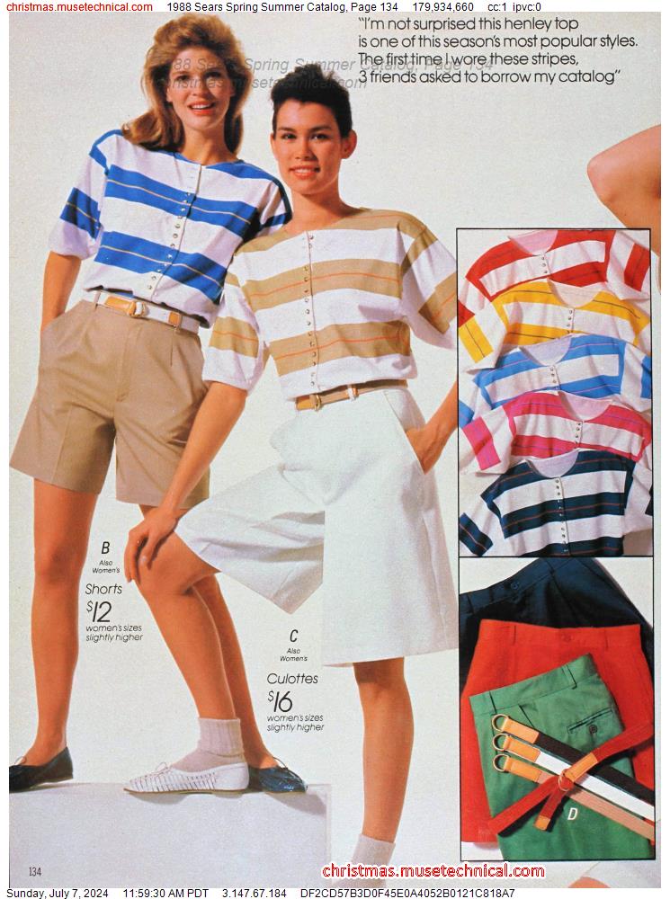1988 Sears Spring Summer Catalog, Page 134