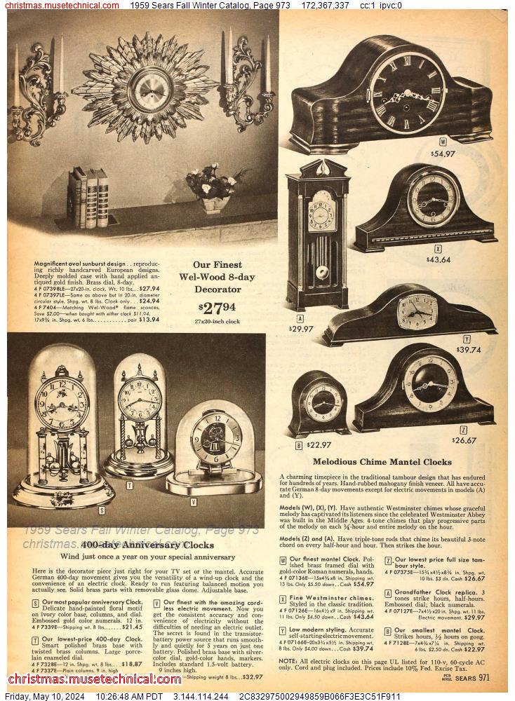 1959 Sears Fall Winter Catalog, Page 973
