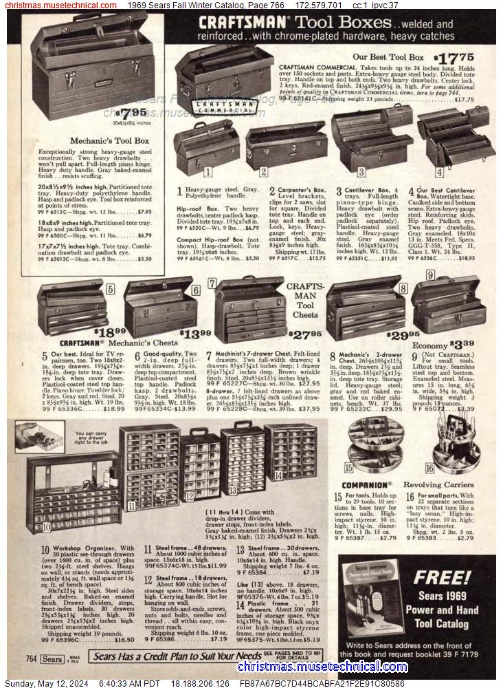 1969 Sears Fall Winter Catalog, Page 766