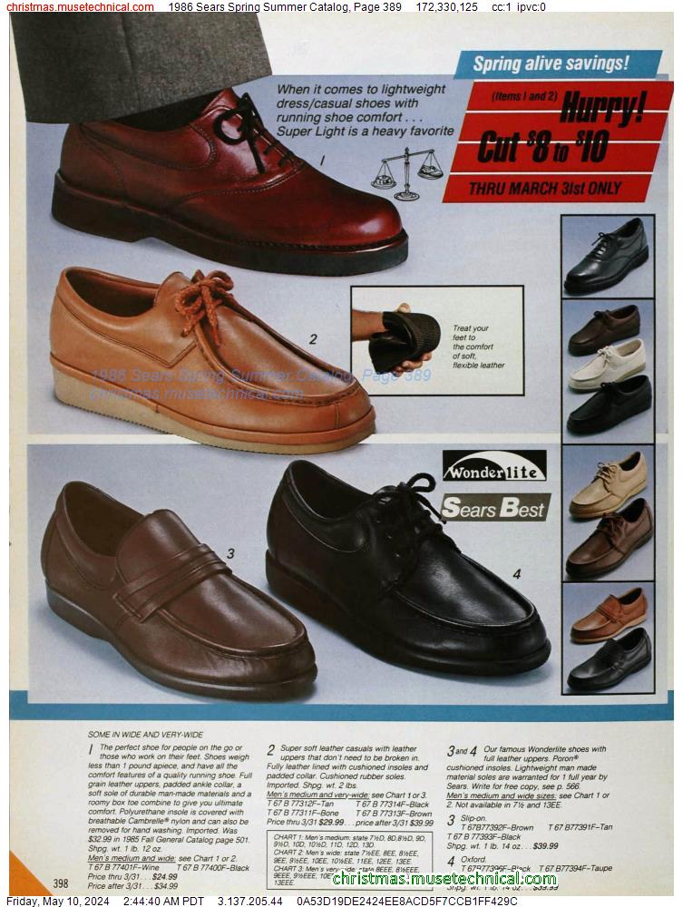 1986 Sears Spring Summer Catalog, Page 389