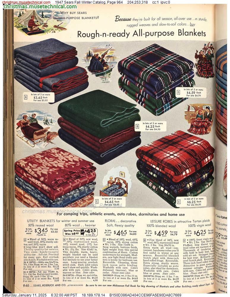 1947 Sears Fall Winter Catalog, Page 964