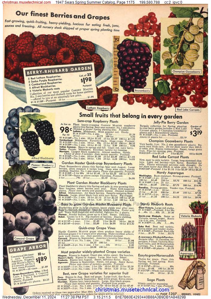 1947 Sears Spring Summer Catalog, Page 1175