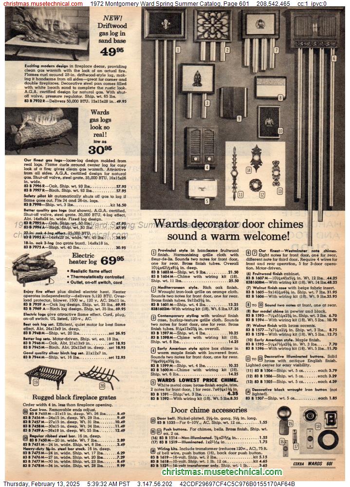 1972 Montgomery Ward Spring Summer Catalog, Page 601