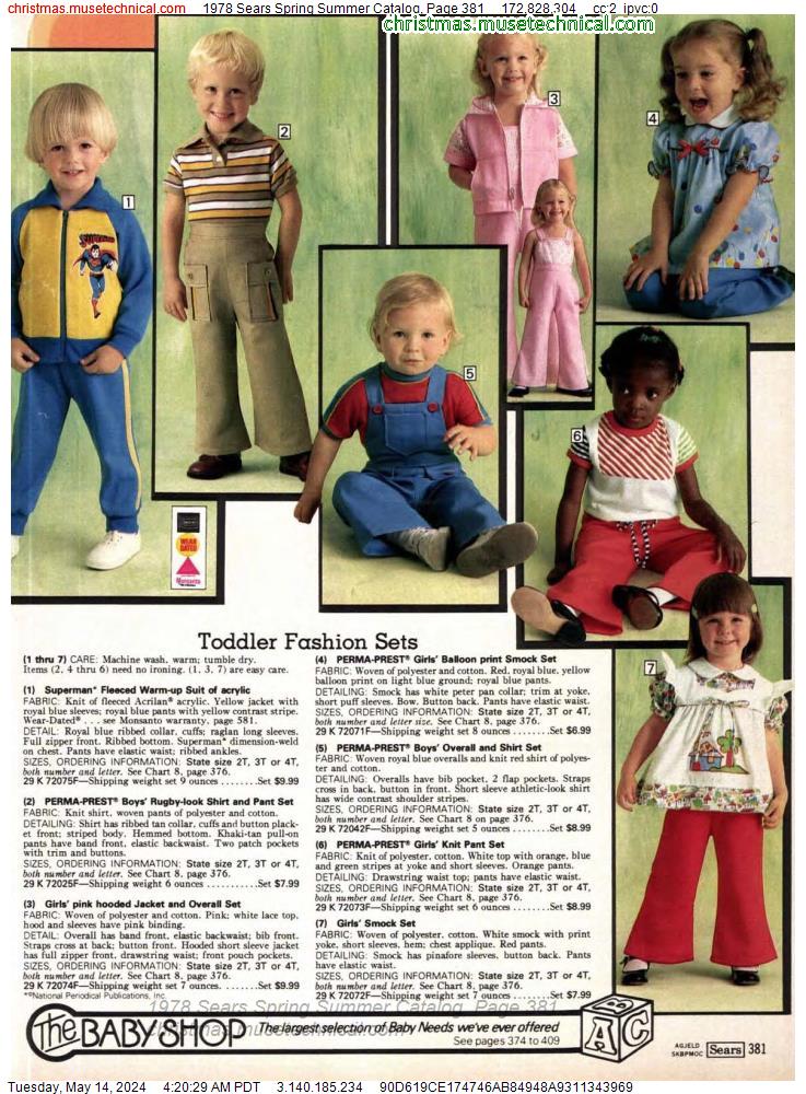 1978 Sears Spring Summer Catalog, Page 381