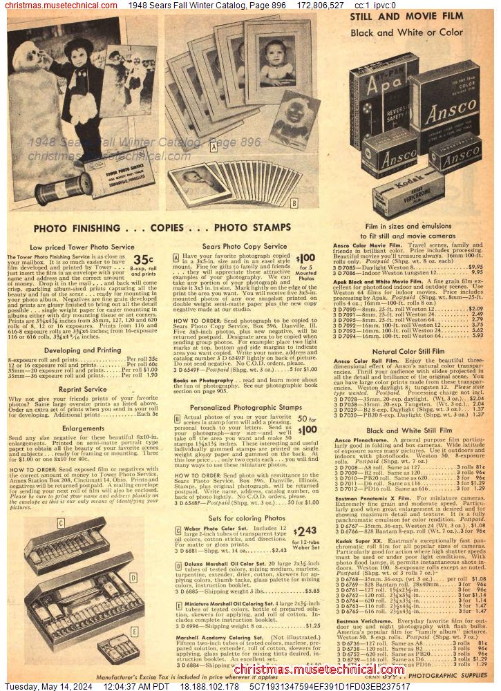 1948 Sears Fall Winter Catalog, Page 896