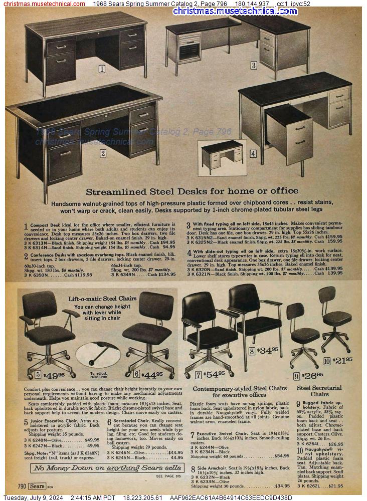 1968 Sears Spring Summer Catalog 2, Page 796